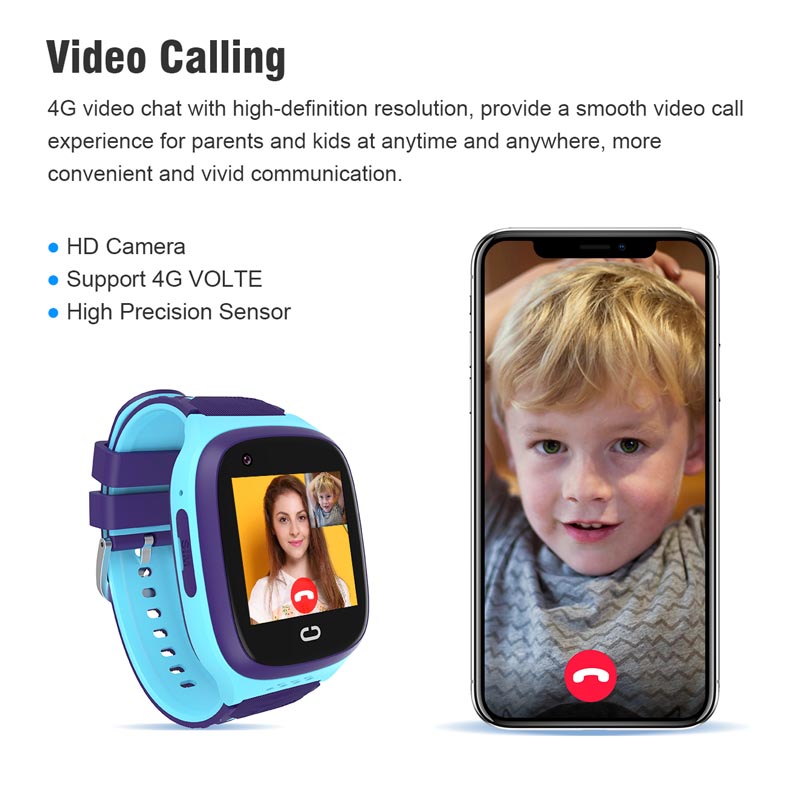 Smartwatch Watches For Girls Kids - ساعة هاتف أندرويد 4G نظام تحديد
