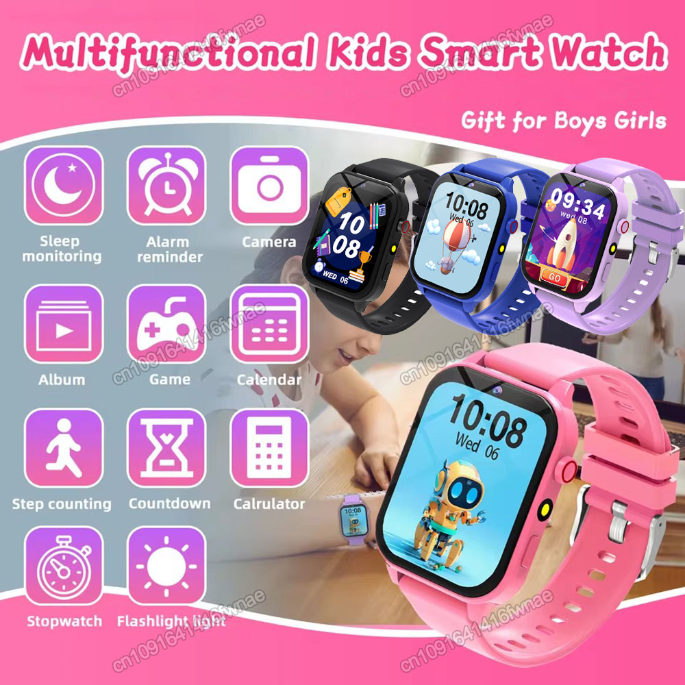 Smartwatch Watches Gift For Boys On Birthday - ساعة ذكية جديدة للأطفال بشاشة لمس