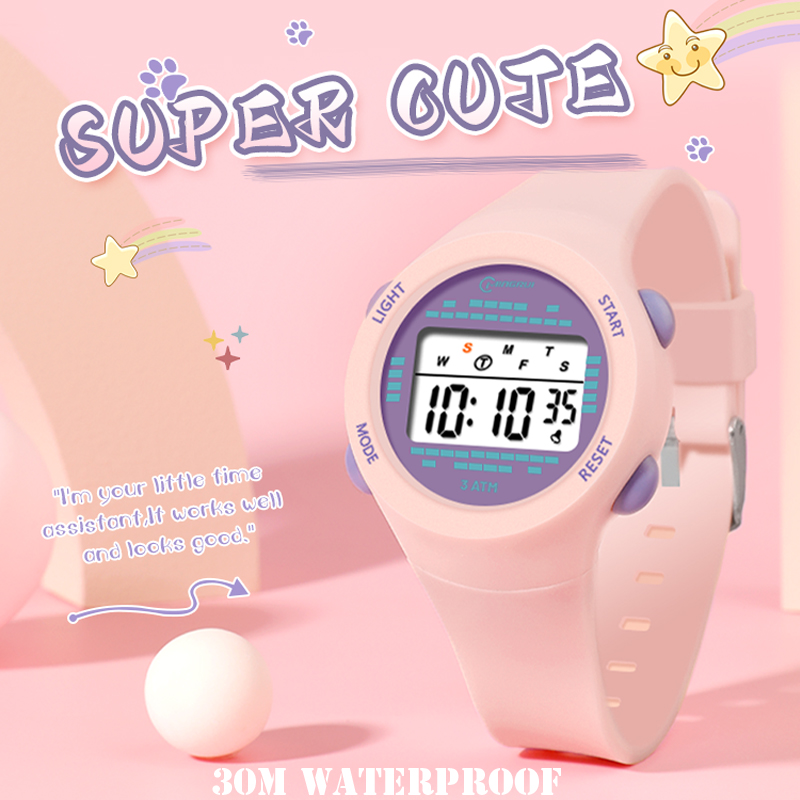 Smartwatch Watches For Girls Kids - ساعة إلكترونية مقاومة للماء للأطفال ،