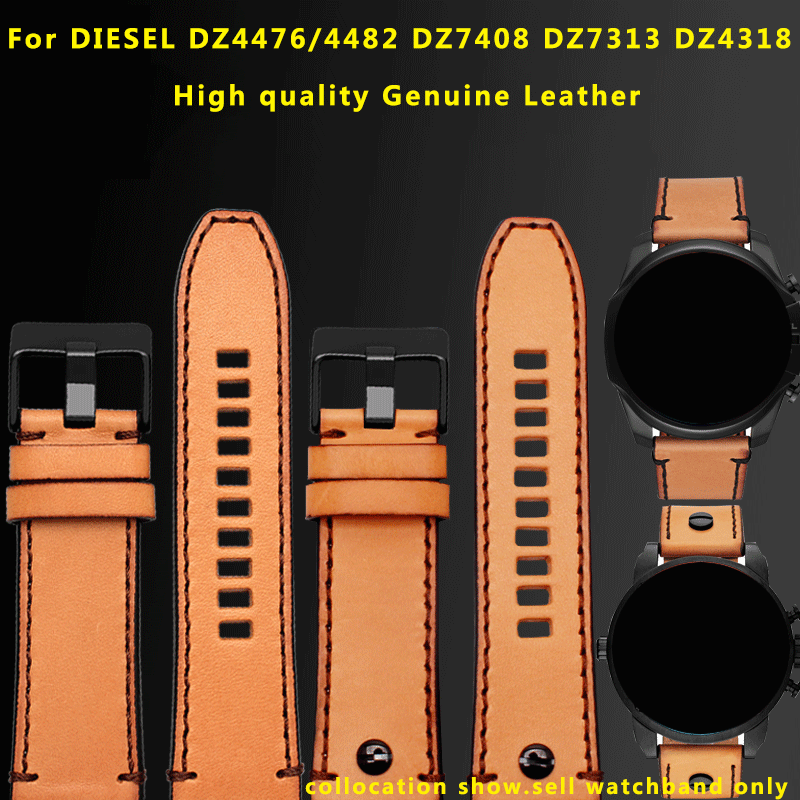 Diesel Watches Smartwatch - ساعة عتيقة من جلد البقر للرجال