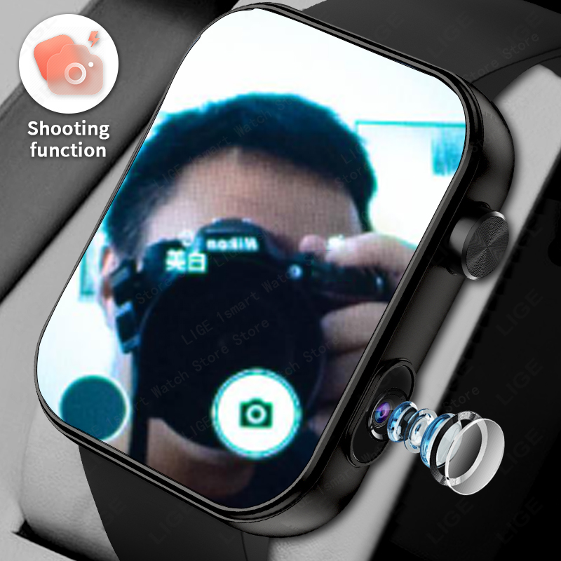 Smartwatch Latest Watches For Men - LIGE مع الكاميرا يمكن التقاط الصور