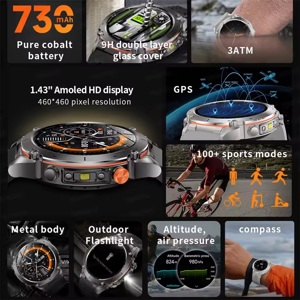 2026 جديد GUHUAVMI GPS ساعة ذك - مراجعة Smartwatch Watches Brands For Men وسعره