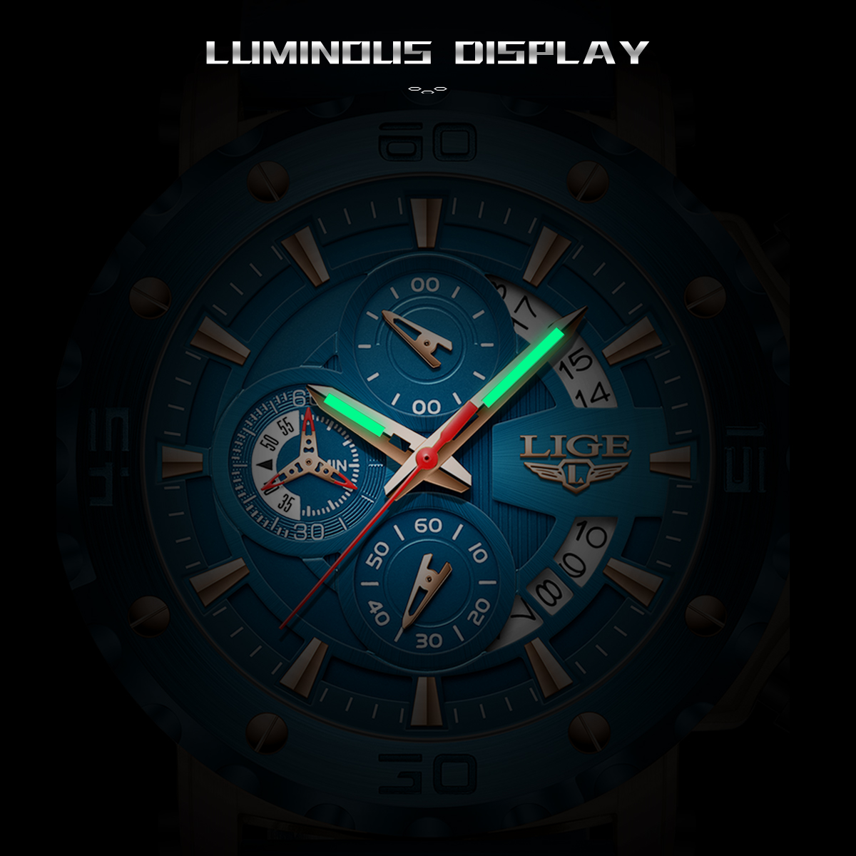 ساعة LIGE الأنيقة للرجال مع تق - مراجعة Smartwatch Watches For Men Digital وسعره