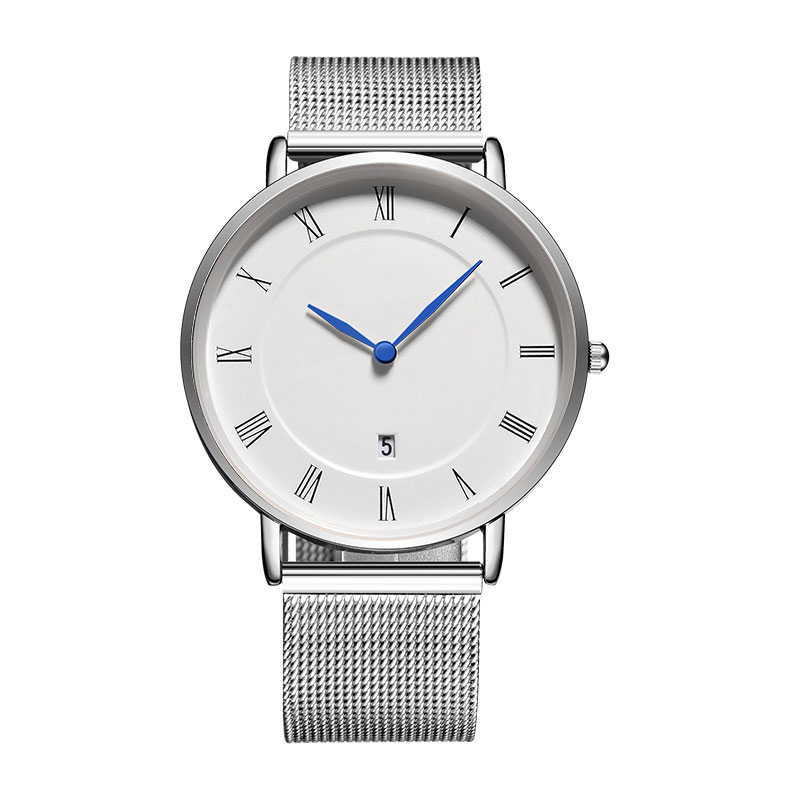 ساعة رجالية كلاسيكية بسيطة للأ - مراجعة Mesh Stainless Strap وسعره