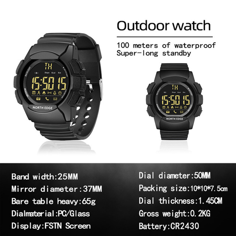 ساعة ذكية رياضية خارجية مقاومة - مراجعة Smartwatch Watches For Men Digital وسعره