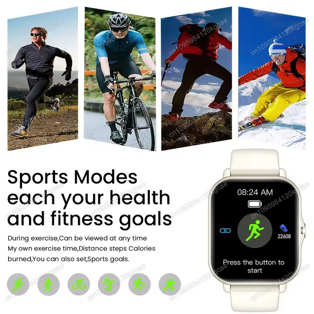 أحدث تصميم عصري مطور لساعة ذكي - مراجعة Smartwatch Latest Watches For Men وسعره