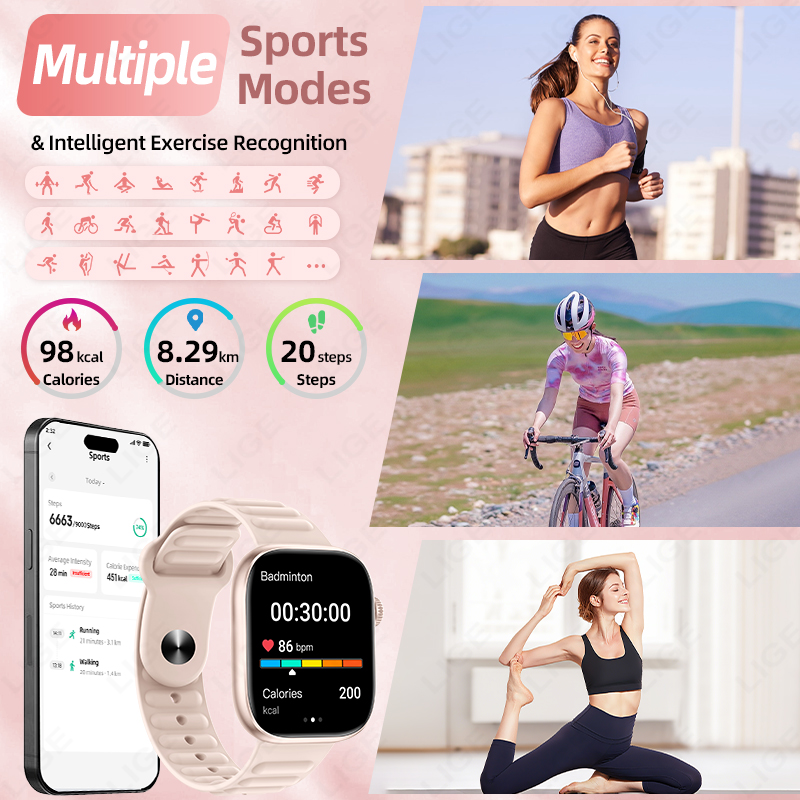 ساعة ذكية LIGE 2026 الجديدة لم - مراجعة Couple Watches Smartwatch وسعره