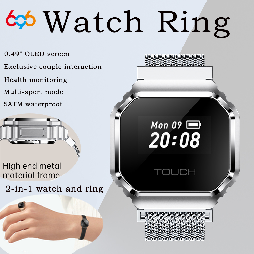 خاتم ذكي جديد لعام 2026 بشاشة  - مراجعة Couple Watches Smartwatch وسعره