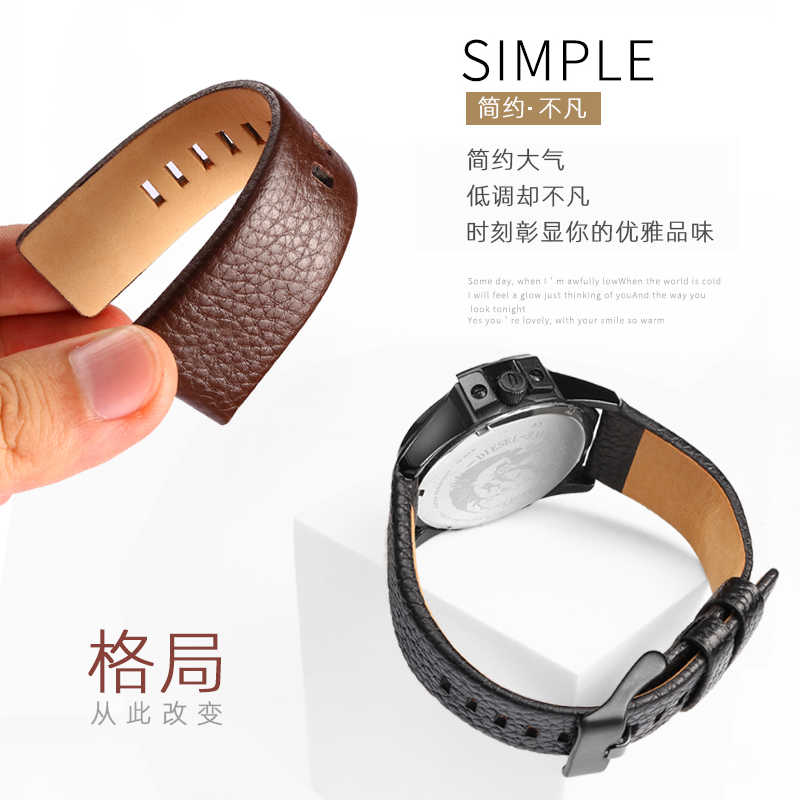cowhide watchband For Diesel D - مراجعة Diesel Watches Smartwatch وسعره