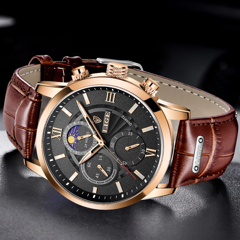 ساعة رجالية أنيقة من LIGE، ساع - مراجعة Smartwatch Watches Brands For Men وسعره