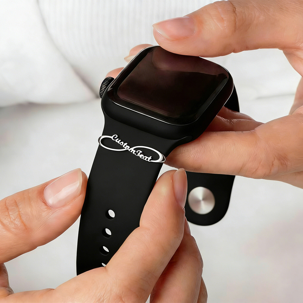 سوار ساعة بتصميم رمز الحب الأب - مراجعة Couple Watches Smartwatch وسعره
