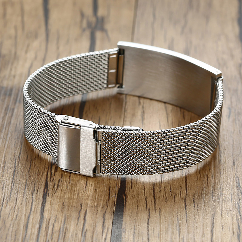 سوار رجالي من الفولاذ المقاوم  - مراجعة Mesh Stainless Strap وسعره