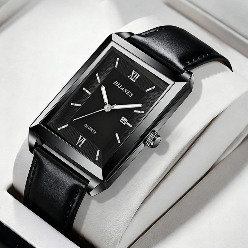 ساعات رجالية جلدية كاجوال، ساع - مراجعة Smartwatch Watches Brands For Men وسعره