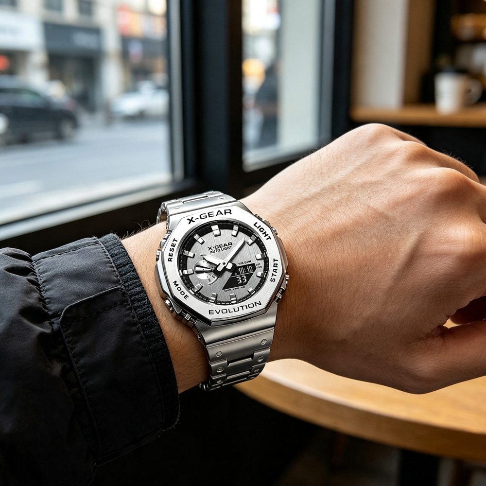 ساعة رياضية رقمية بشاشة مزدوجة - مراجعة Smartwatch Watches For Men Digital وسعره