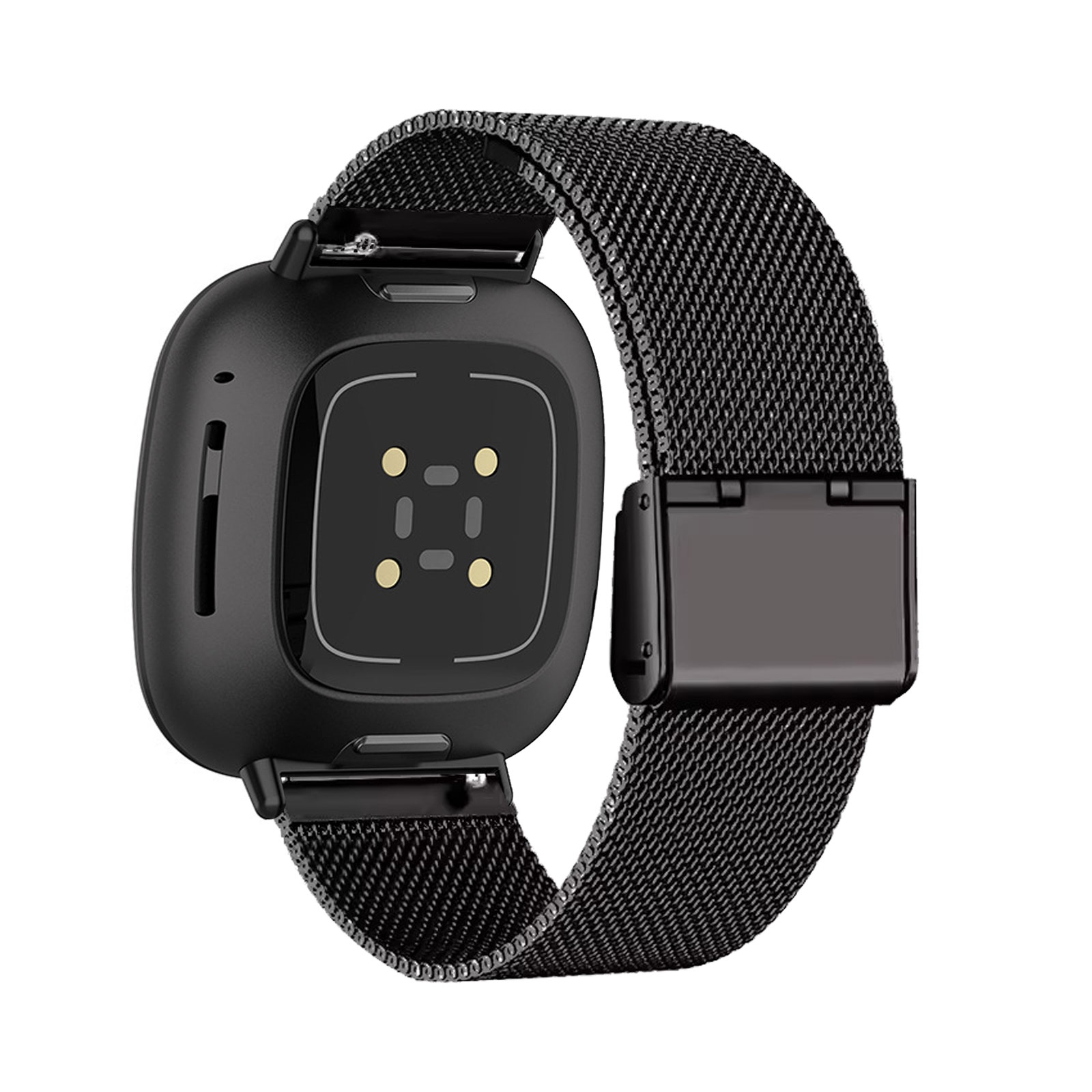 أربطة معدنية لـ Fitbit Versa 4 - مراجعة Mesh Stainless Strap وسعره