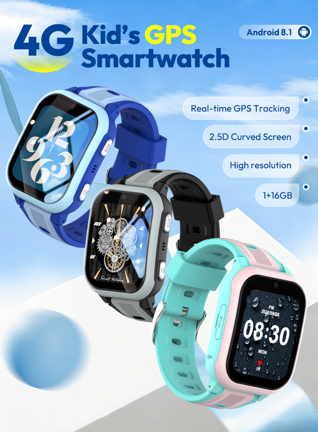 ساعة ذكية KT41 - ساعة أطفال بخ - مراجعة Smartwatch Watches Gift For Boys On Birthday وسعره