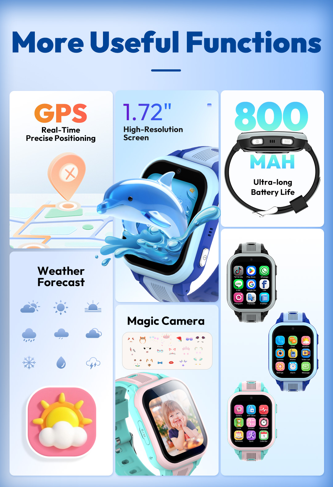 ساعة ذكية KT41 - ساعة أطفال بخ - مراجعة Smartwatch Watches Gift For Boys On Birthday وسعره