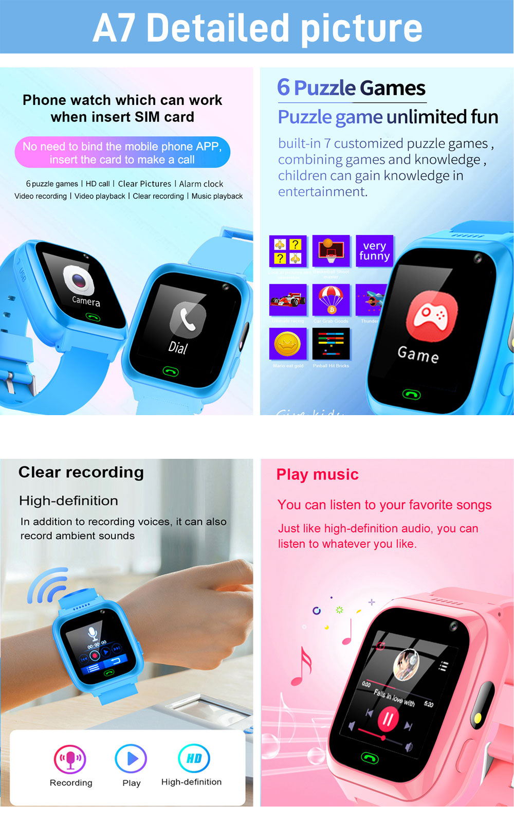 2G 4G الاطفال ساعة ذكية الهاتف - مراجعة Smartwatch Watches Gift For Boys On Birthday وسعره