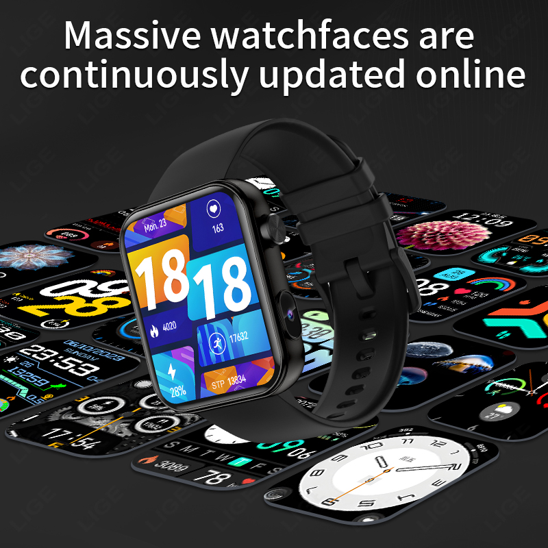 LIGE مع الكاميرا يمكن التقاط ا - مراجعة Smartwatch Latest Watches For Men وسعره